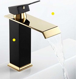 Sophisticated golden black faucets. Order number 08. Price £ 180.00