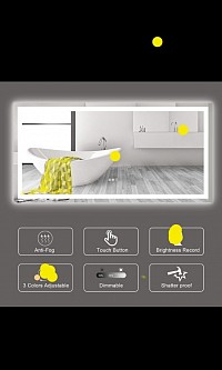 LED antifog bathroom mirror light £488 Order number 0005