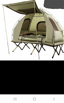 Top quality camping tent with cot £408 order number 558