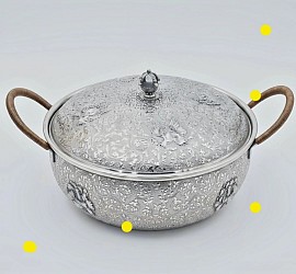 Exquisite handcrafted pure silver serving bowl £15 000 Order number 808