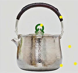 Fine pure silver artisan teapot £4008 Order number 408