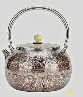 Fine sterling silver handcrafted teapot £4500 order number 858