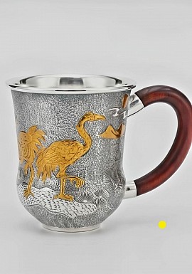 Exquisite fine Sterling silver cup £1008 order number o58