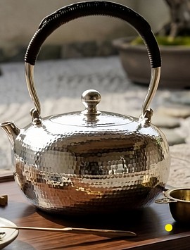 Elegant Hand-Hammered sterling silver teapot £4008 order number 808