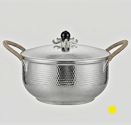 Fine sterling silver tureen with rope wrapped handle £8800 order number 558