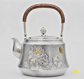 Exquisite sterling silver teapot with butterfly accents £5800 order number 558