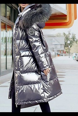 Korean style fur trimmed puffer coat £58 order number 808